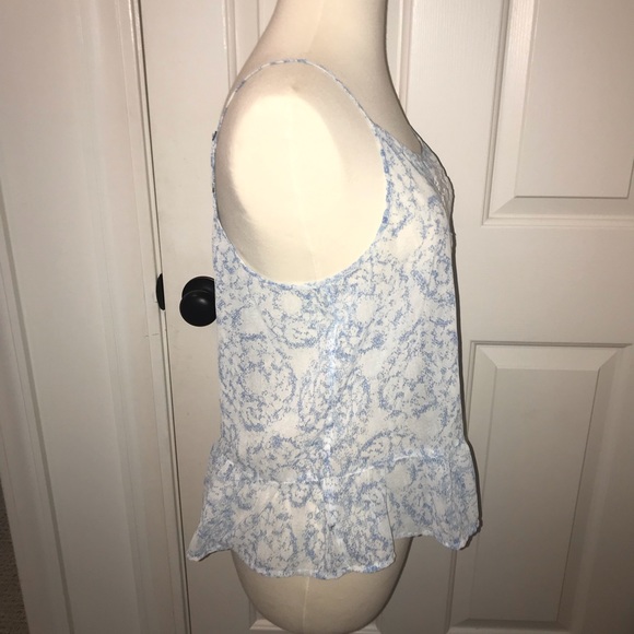 Frenchi blue and white tank top - Picture 2 of 6